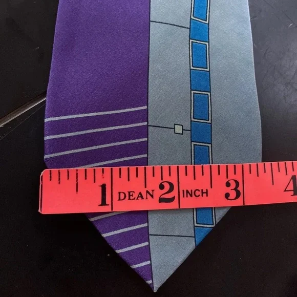 2 VINTAGE 1990s ARQ ARQUITECTONICA PRODUCTS SILK TIES STRIPES SNAKES BUILDINGS